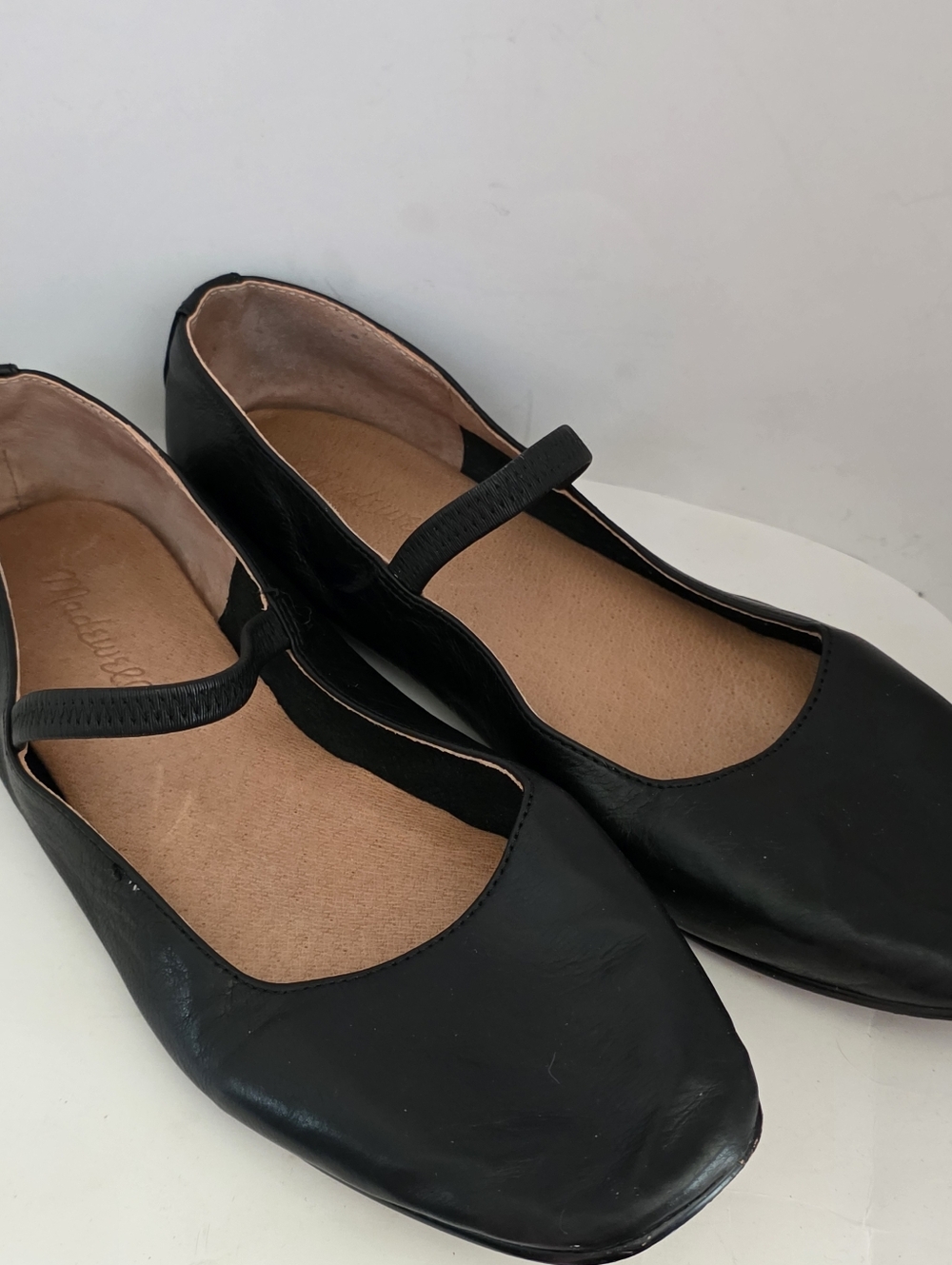 Madewell Womens The Greta Ballet Flat Leather Black Size 7 CLASSIC - Picture 2 of 7